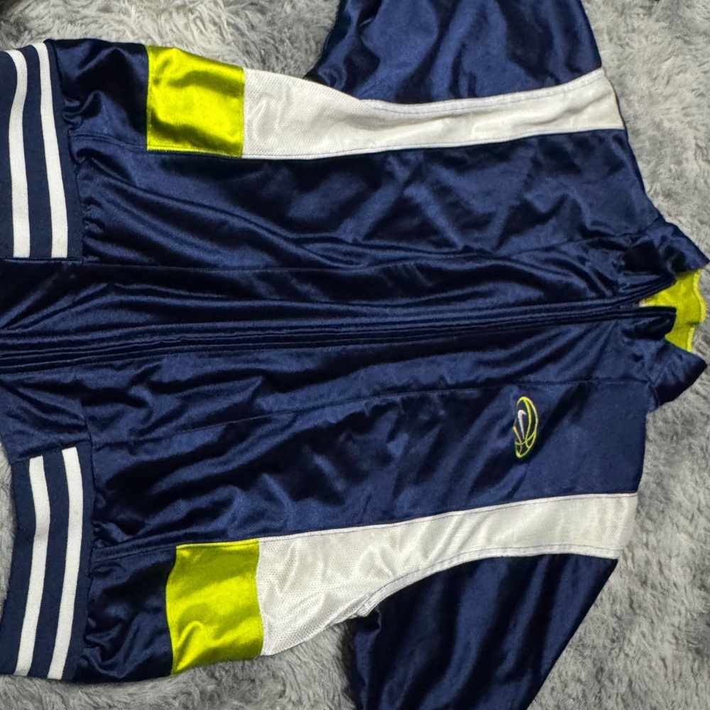 Nike Lime and Navy Mesh Jacket